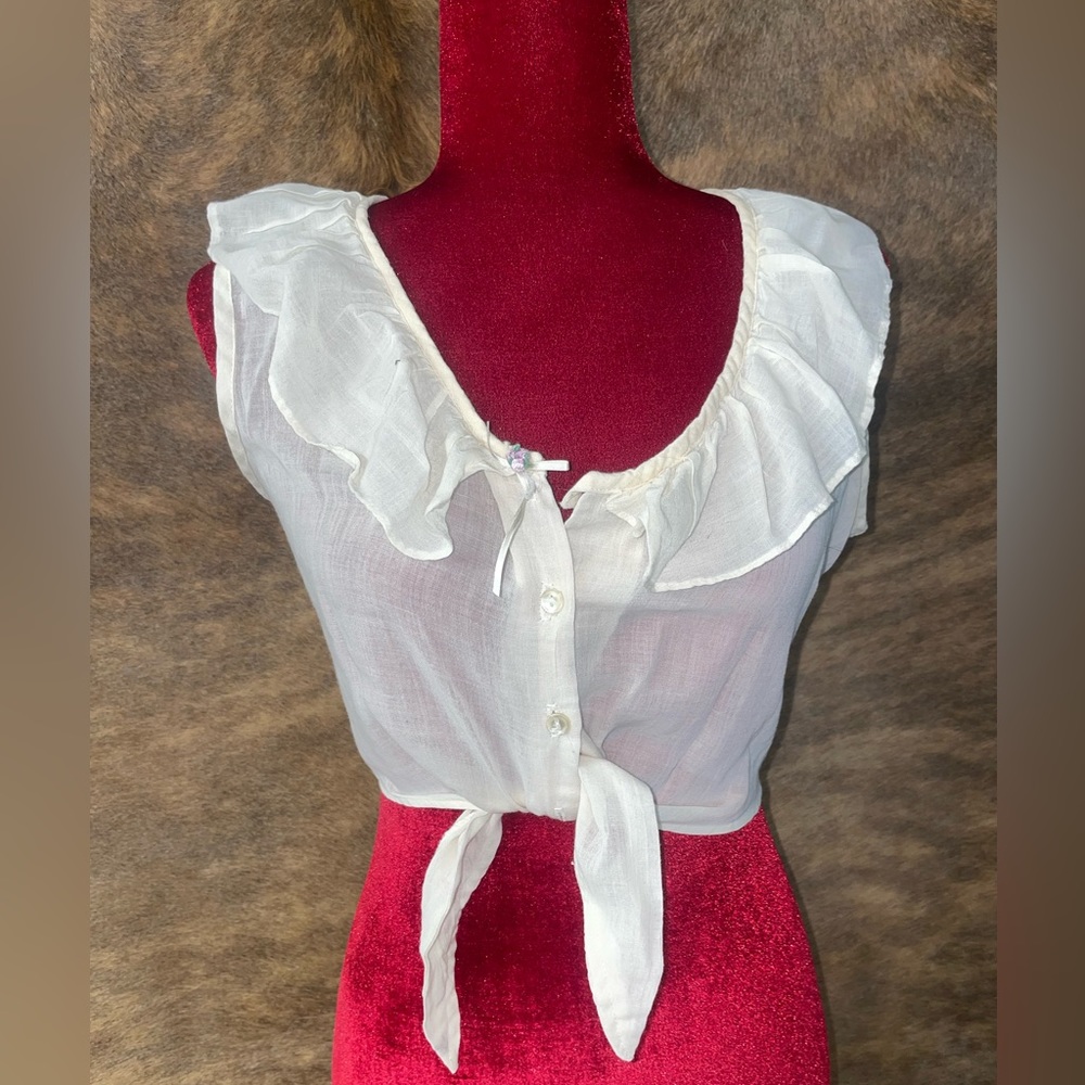 90s vintage prairie tie top